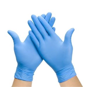 Disposable Powder-Free Nitrile Gloves Size M (Box of 100pcs)